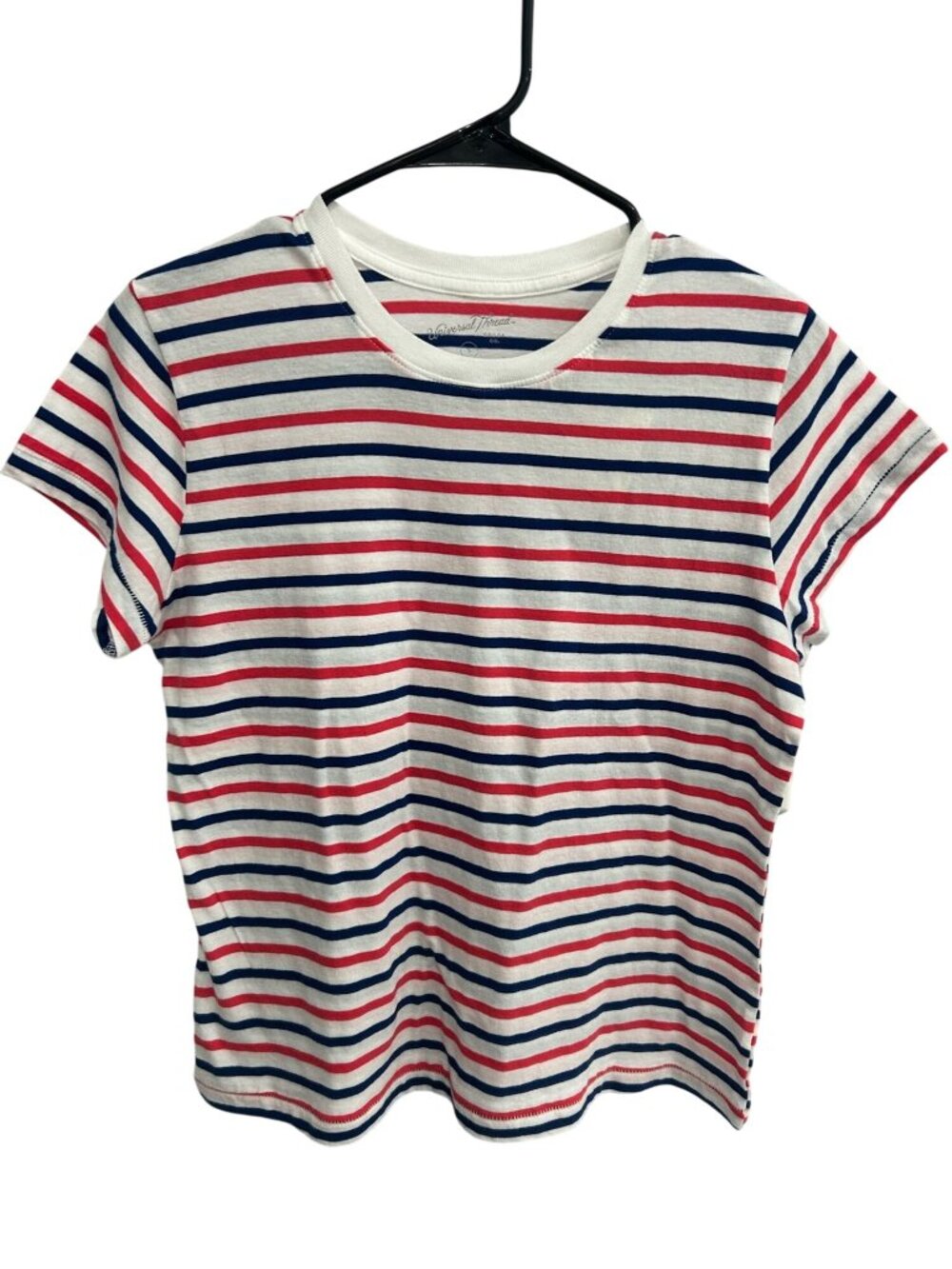 Universal Thread Small Multi-Stripe Crew Neck T-Shirt Retro 90s Minimalism NWT